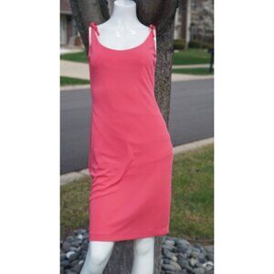 LAUNDRY by SHELLI SEGAL pink sleeveless dress Sz 6